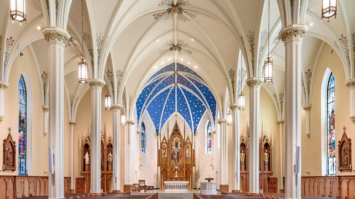 Interior of the Basilica of St. Mary of the Assumption in Lancaster